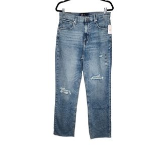 NWT Gap 90's Loose Distressed Jeans Raw Hem 10/30L